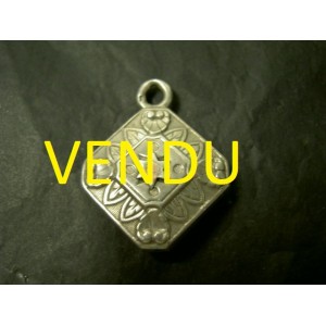 Bijou breloque de hochet (pendentif) ancien argent et or