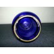 Vase en verre bleu
