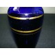 Vase en verre bleu
