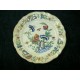Assiette à dessert en faïence de Sarreguemines décor Rouen