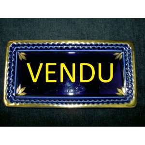 petit plat &agrave; cake ou vide-poche en fa&iuml;ence de Fives-Lille