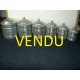 Set of 6 spice jars aluminum
