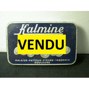 Boîte ancienne de cachets Kalmine du dr Paul Métadier