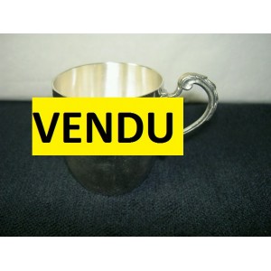 timballe to handle in silver plated signed Ravinet