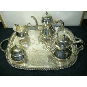 Coffee service in silver plated by François Frionnet