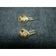 Paire de boucles d'oreille dormeuses anciennes