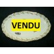 Flat oval porcelain Limoges DUQE