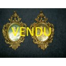 Pair of small Rococo gilt frames