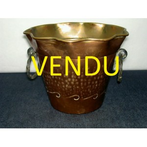 Copper pot handles wrought iron