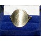 Bague ornée d'une pièce 1/2 franc argent 1914