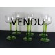 Set of 6 white wine glasses alsace