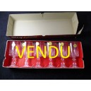 Coffret de 6 verres à eau cristal d'Arques modèle Louvre