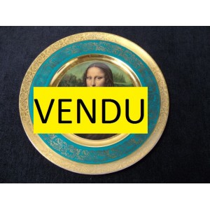 Plate Limoges porcelain decoration