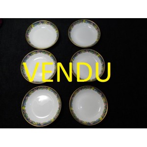 Ensemble de 6 coupelles &agrave; dessert 