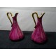Paire de petits vases forme aiguière 