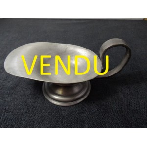 lampe à huile en étain