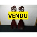 wooden spoon and fork decor elephant