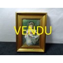 Pair of frame plates enamelled Helca