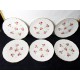6 assiettes à dessert en faïence l'amendinoise