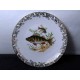 Porcelain plate decorated with fish