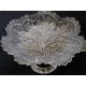 coupelle en verre en forme de feuille 