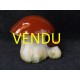 pot en forme de champignon en porcelaine de limoges