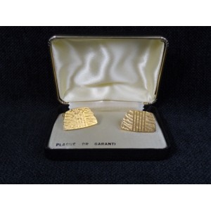 cufflinks vintage gold plated