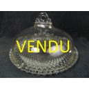 Cloche &agrave; fromage ou gateau en verre grand format 