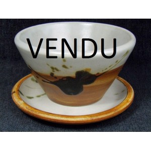 Ceramic bowl and saucer