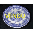 Plat rond en faïence anglaise