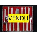 Set of dessert cutlery 60s