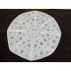 Packing umbrella white cotton openwork embroidered