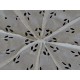 Packing umbrella white cotton openwork embroidered