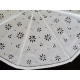 Packing umbrella white cotton openwork embroidered