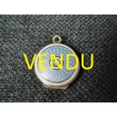 Pendant silver reliquary enameled