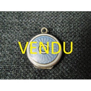 Pendant silver reliquary enameled