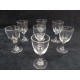 série de 7 verres