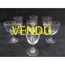Series of seven small stemware for liquor