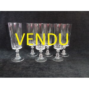 6 flutes à champagne
