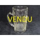 Old glass beer tankard Narcisse Mapataud in Limoges