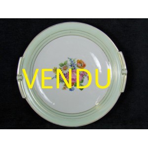 Flat cake old Limoges porcelain