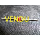 Old pin barrette decorated with a pink stone