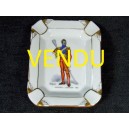 Cup ashtray Limoges porcelain