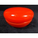boite en opaline rouge