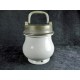 Old porcelain jar with metal screw cap