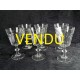 Verres à vin sur pied anciens en série de 6
