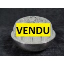 Picnic glass flowers in a glass silver metal