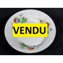 Plat rond creux en fa&iuml;ence St Amand et Hammage