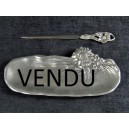 coupe papier et sa coupelle style art nouveau