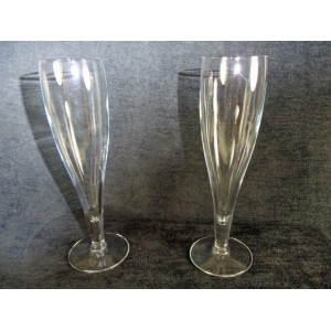 Old champagne flutes 2 pieces